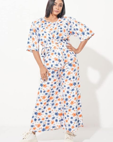 Women's Printed Two Piece Set WTBS001