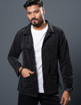 Men’s Black Corduroy Jacket – MCJ001