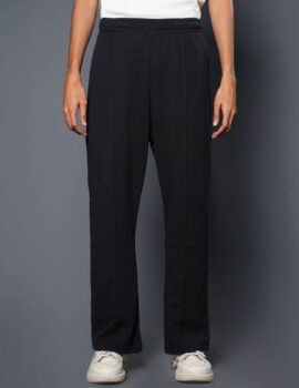 High Waist Black Baggy Trouser BTT001