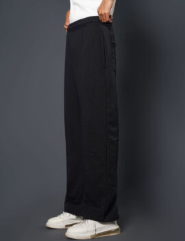 High Waist Black Baggy Trouser BTT001