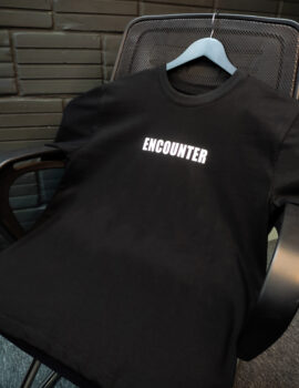Oversized T-shirt Encounter Black OTE001