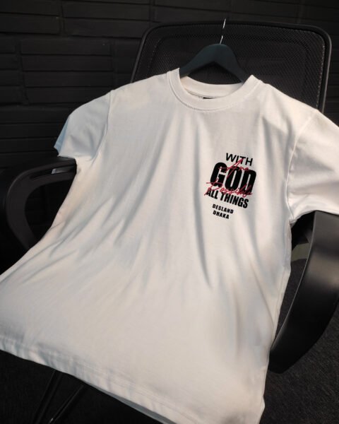 Oversized T-shirt God White