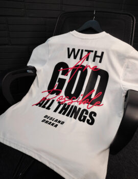 Oversized T-shirt God White OTG004