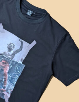 Oversized T-shirt Iskate Black OTI007