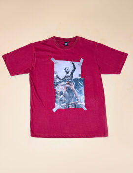 Oversized T-shirt Iskate Maroon OTI009