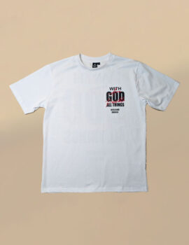 Oversized T-shirt God White OTG004