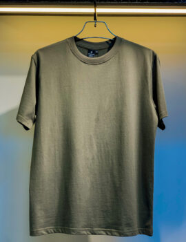 Oversized Solid T-shirt Olive OSTO005