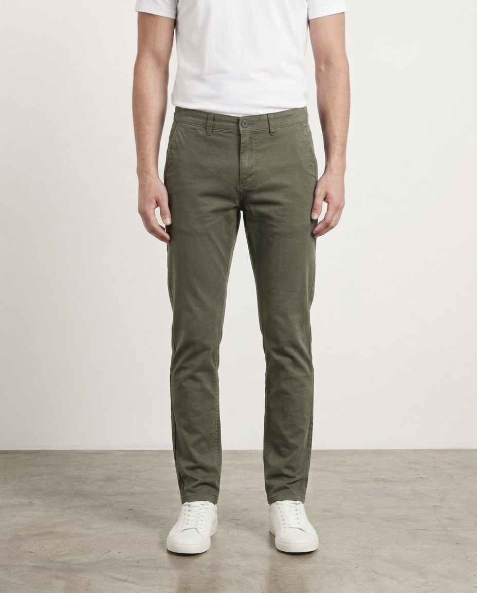 Men’s Twill Pant Premium Olive Slim Fit Men’s Twill Pant